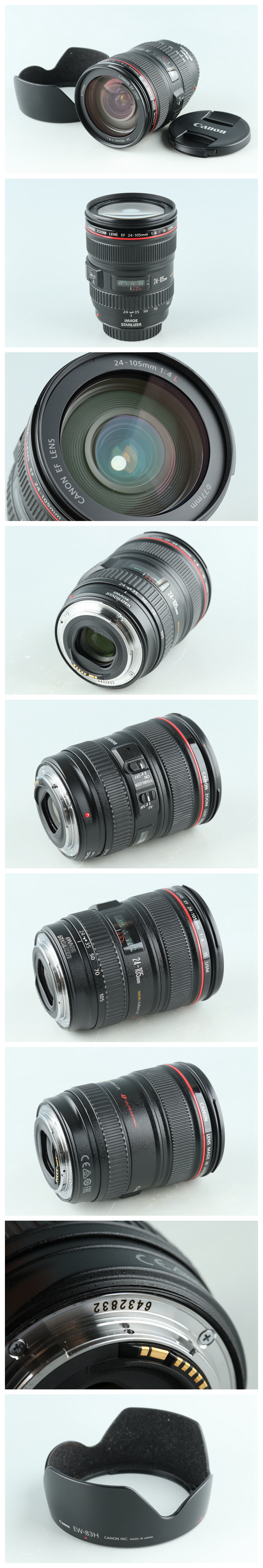 超激安新作ⅵ ヤフオク! - Canon EF 24-105mm F/4 L USM Lens #32494G22 SALE格安