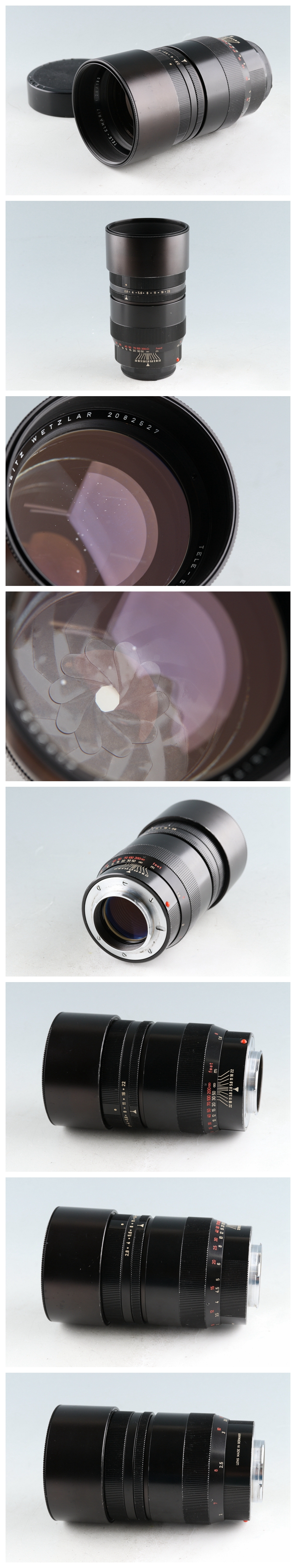 Leica Leitz Tele-Elmarit 180mm F/2.8 Lens for Visoflex II Leica Leitz Tele-Elmarit 180mm F/2.8 Lens for Visoflex II