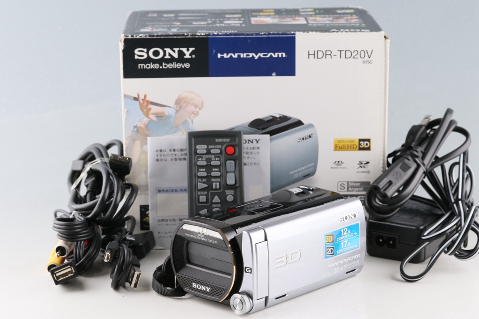 Sony HDR-TD20V Handucam With Box *Japanese version only* With Box #59601L2